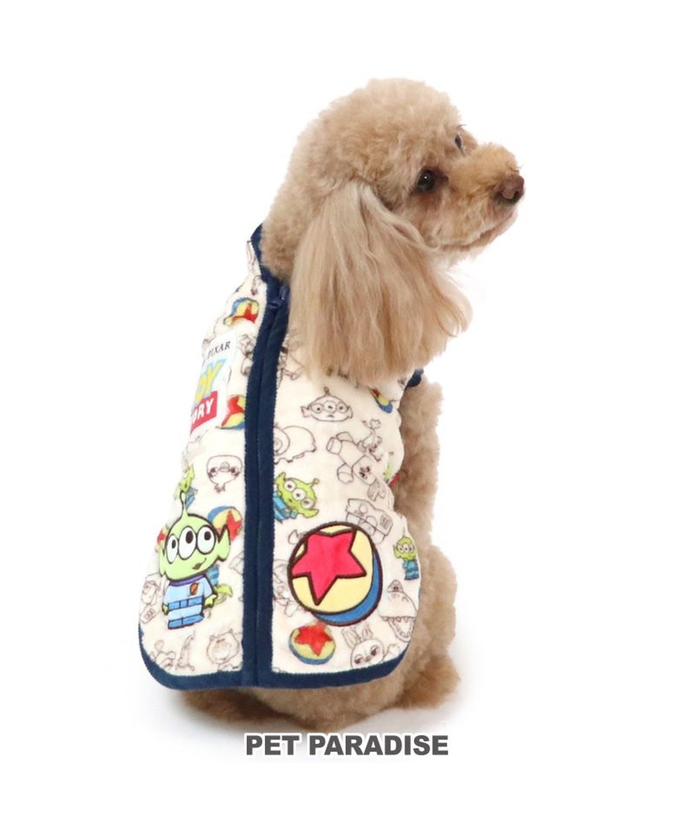 PET PARADISE>ペットグッズ 犬 服 ディズニー トイ・ストーリー 背中開き ベスト 【小型犬】 エイリアン 白~オフホワイト ＤＳＳ