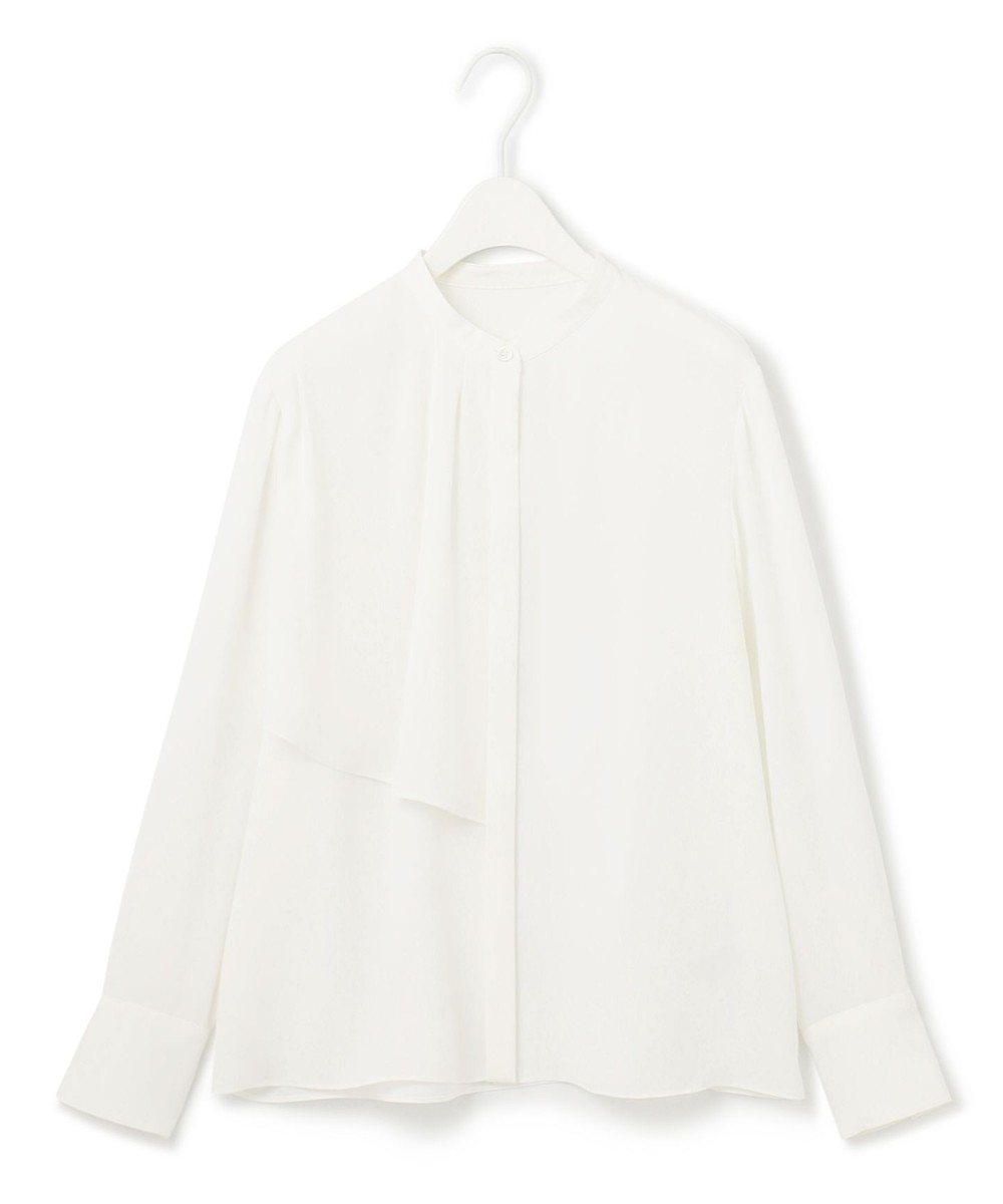 【オンワード】 ICB>トップス 【速乾・洗える】BackSatinAmunzen ラッフルデザインブラウス オフホワイト S レディース 【オンワード】 ICB>トップス 【速乾・洗える】BackSatinAmunzen ラッフルデザインブラウス オフホワイト S レディース