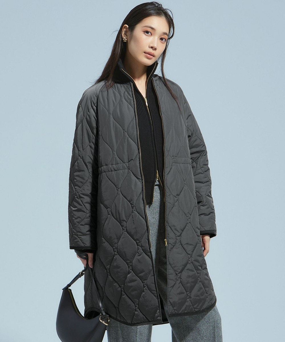 【オンワード】 23区>ジャケット/アウター 【洗える/撥水加工】中綿 ロング パディング アウター グレー 38 レディース 【オンワード】 23区>ジャケット/アウター 【洗える/撥水加工】中綿 ロング パディング アウター グレー 38 レディース