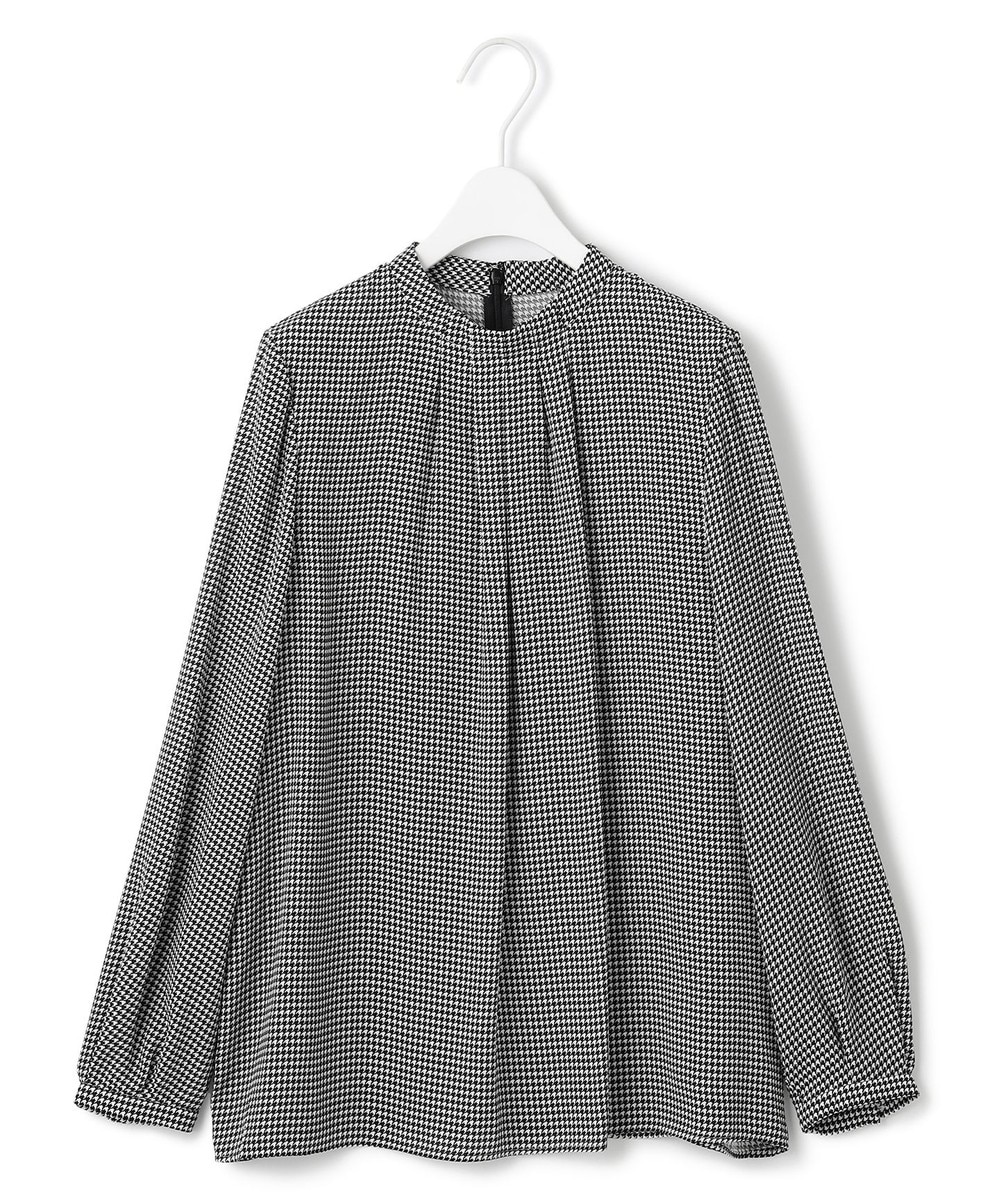 【オンワード】 ICB>トップス 【接触冷感・UVケア・速乾・洗える】BackSatinAmunzen ハイネックブラウス ブラックベース柄 XS レディース 【オンワード】 ICB>トップス 【接触冷感・UVケア・速乾・洗える】BackSatinAmunzen ハイネックブラウス ブラックベース柄 XS レディース