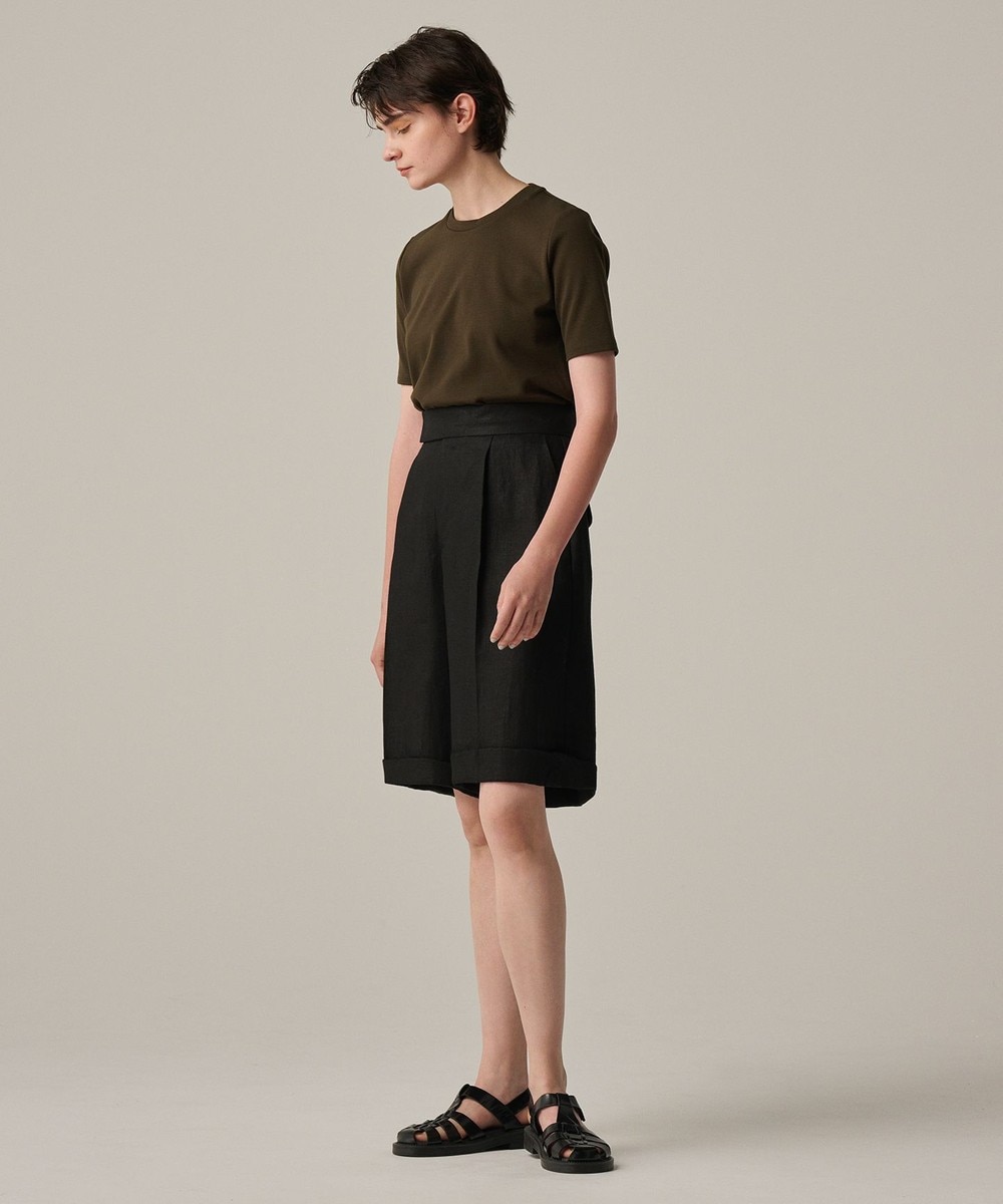 【オンワード】 uncrave>パンツ ヘリンボーン リネン ショートパンツ(uncrave WHITE) ブラック 0 レディース 【オンワード】 uncrave>パンツ ヘリンボーン リネン ショートパンツ(uncrave WHITE) ブラック 0 レディース