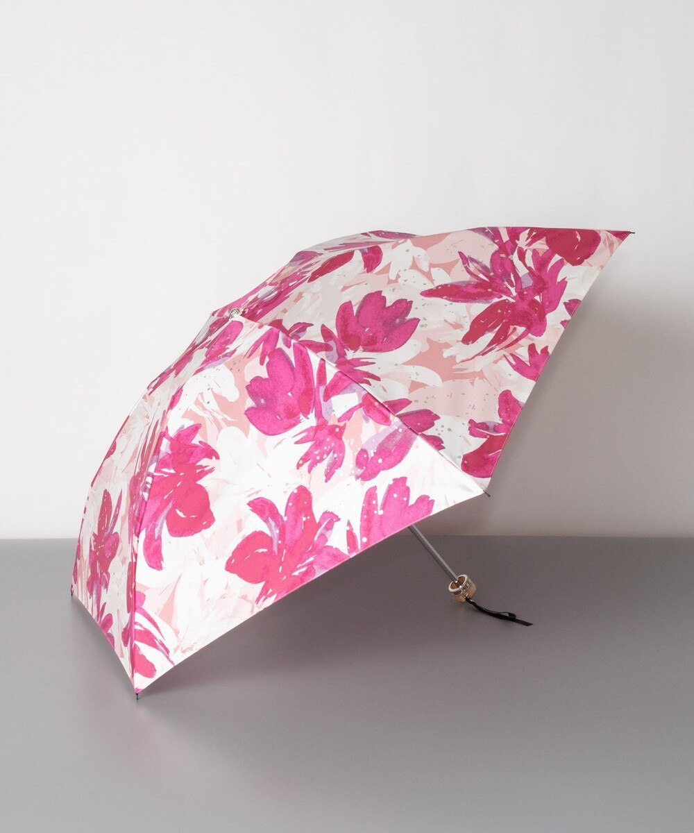 AURORA>ファッション雑貨 JILL STUART ジル スチュアート フラワープリント柄 雨傘（折り畳みミニ傘） フューシャピンク FREE レディース 【送料無料】