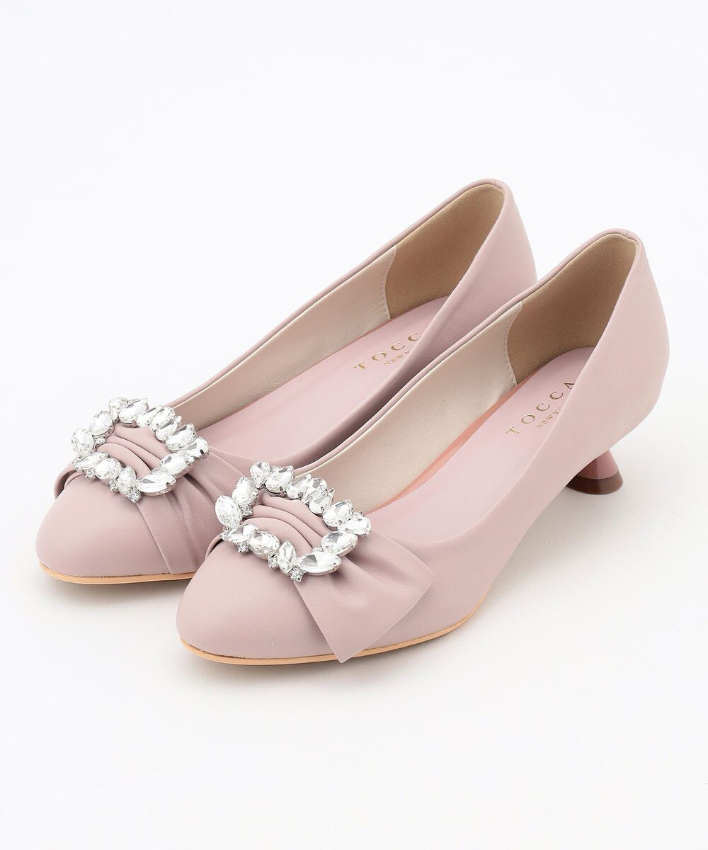 【オンワード】 TOCCA>シューズ 【WEB限定カラーあり】BIJOUX RIBBON PUMPS パンプス 【WEB限定】ラベンダー 36 レディース