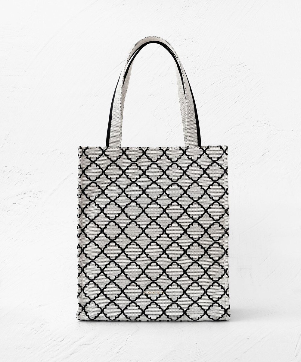 【オンワード】 TOCCA>バッグ 【A4サイズ対応】CHECKER CLOVER EMBROIDERY A4TOTE トートバッグ ブラック F レディース