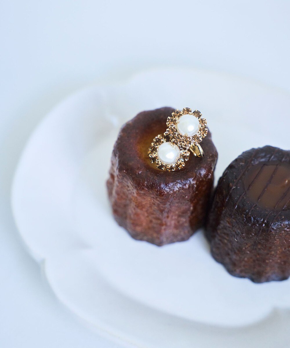 【オンワード】 TOCCA>アクセサリー COLOR PEARL EARRINGS イヤリング スモーキー F レディース