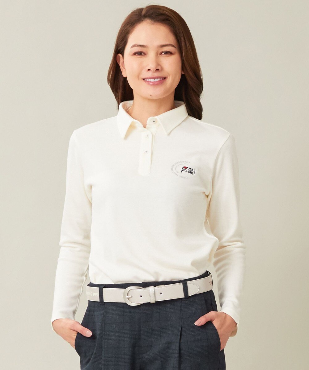 【オンワード】 23区GOLF>トップス 【WOMEN】【吸湿発熱】グランサーモカノコ 裏起毛シャツ ホワイト 1 レディース