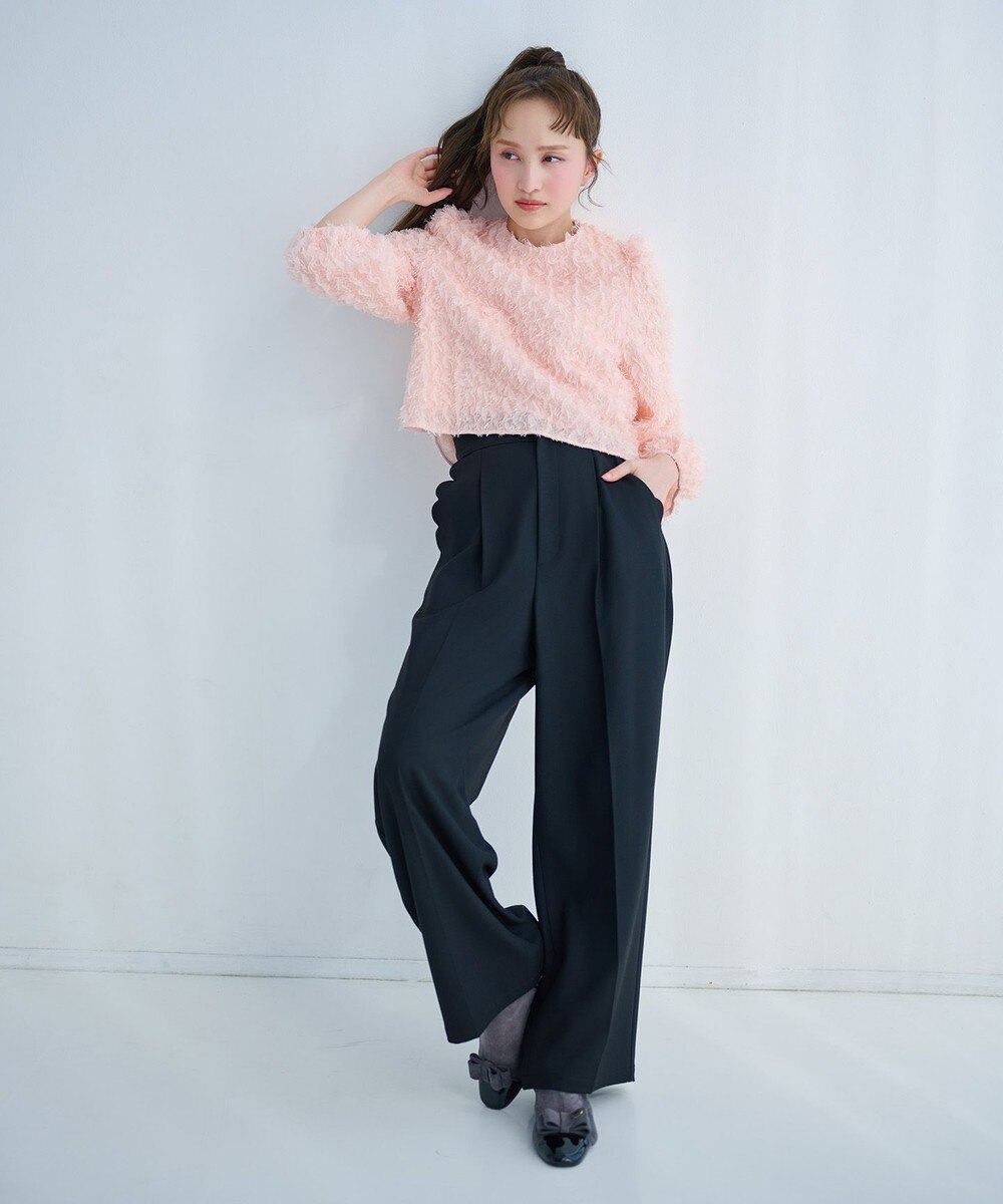【オンワード】 TOCCA>パンツ 【洗える・消臭】BABY SCALLOP PANTS パンツ ブラック 0 レディース