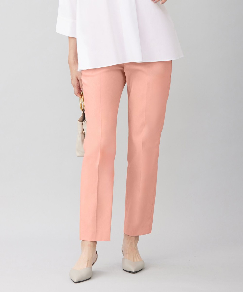 【オンワード】 自由区>パンツ 【接触冷感・UVカット・吸水速乾】シェルタリングオックステーパード パンツ ピンク 42 レディース 【オンワード】 自由区>パンツ 【接触冷感・UVカット・吸水速乾】シェルタリングオックステーパード パンツ ピンク 42 レディース