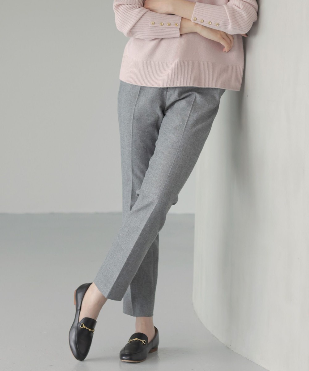 【オンワード】 J.PRESS LADIES>パンツ 【洗える】チェルビック テーパード パンツ グレー 9 レディース 【オンワード】 J.PRESS LADIES>パンツ 【洗える】チェルビック テーパード パンツ グレー 9 レディース