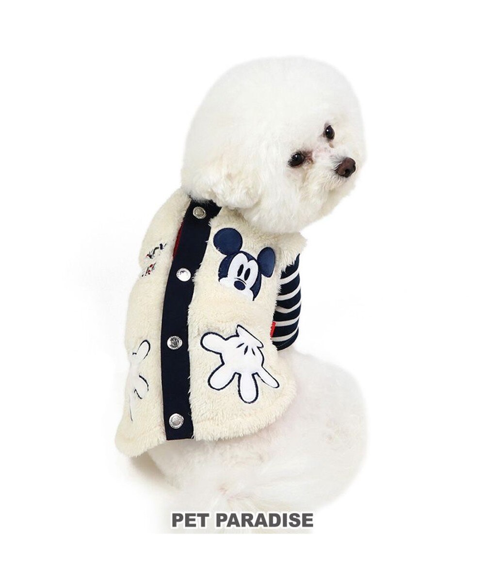 PET PARADISE>ペットグッズ ディズニー ミッキー 重ね着風ベスト 小型犬 ベージュ ＤＳ