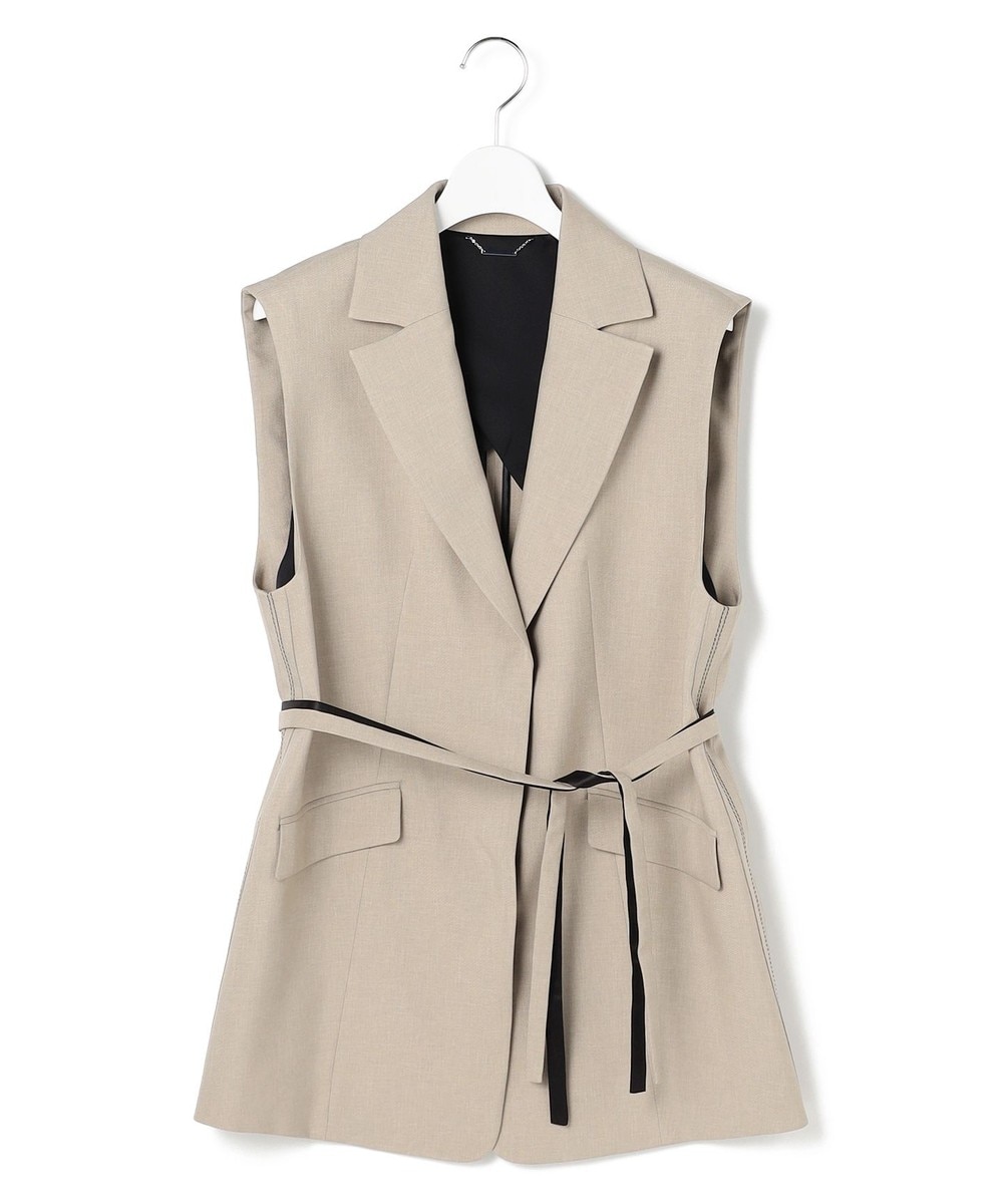 【オンワード】 ICB L(大きいサイズ)>トップス 【WEB&一部店舗限定】SerikaWorsted テーラードジレ ベージュカーキ 42 レディース 【オンワード】 ICB L(大きいサイズ)>トップス 【WEB&一部店舗限定】SerikaWorsted テーラードジレ ベージュカーキ 42 レディース