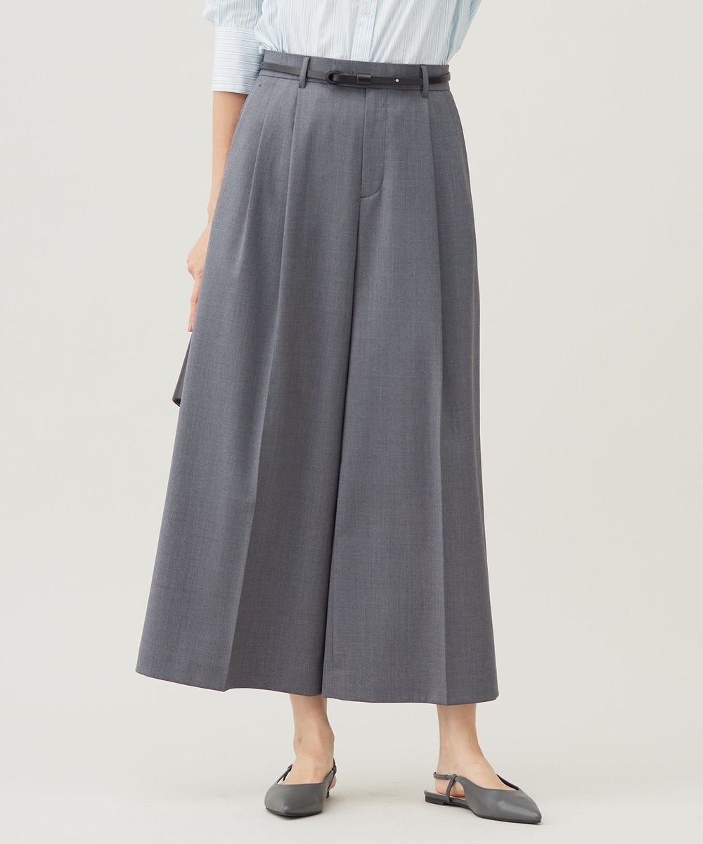 【オンワード】 自由区>パンツ 【洗える】TWラチネストレッチワイドクロップド パンツ グレー 38 レディース 【オンワード】 自由区>パンツ 【洗える】TWラチネストレッチワイドクロップド パンツ グレー 38 レディース