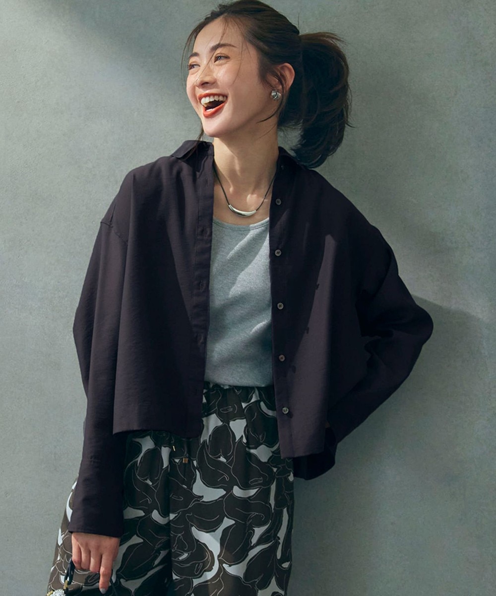 【オンワード】 23区 S(小さいサイズ)>トップス 【Oggi5月号掲載/接触冷感/速乾性】シアータンブラー シャツ ダークブラウン 32 レディース 【オンワード】 23区 S(小さいサイズ)>トップス 【Oggi5月号掲載/接触冷感/速乾性】シアータンブラー シャツ ダークブラウン 32 レディース