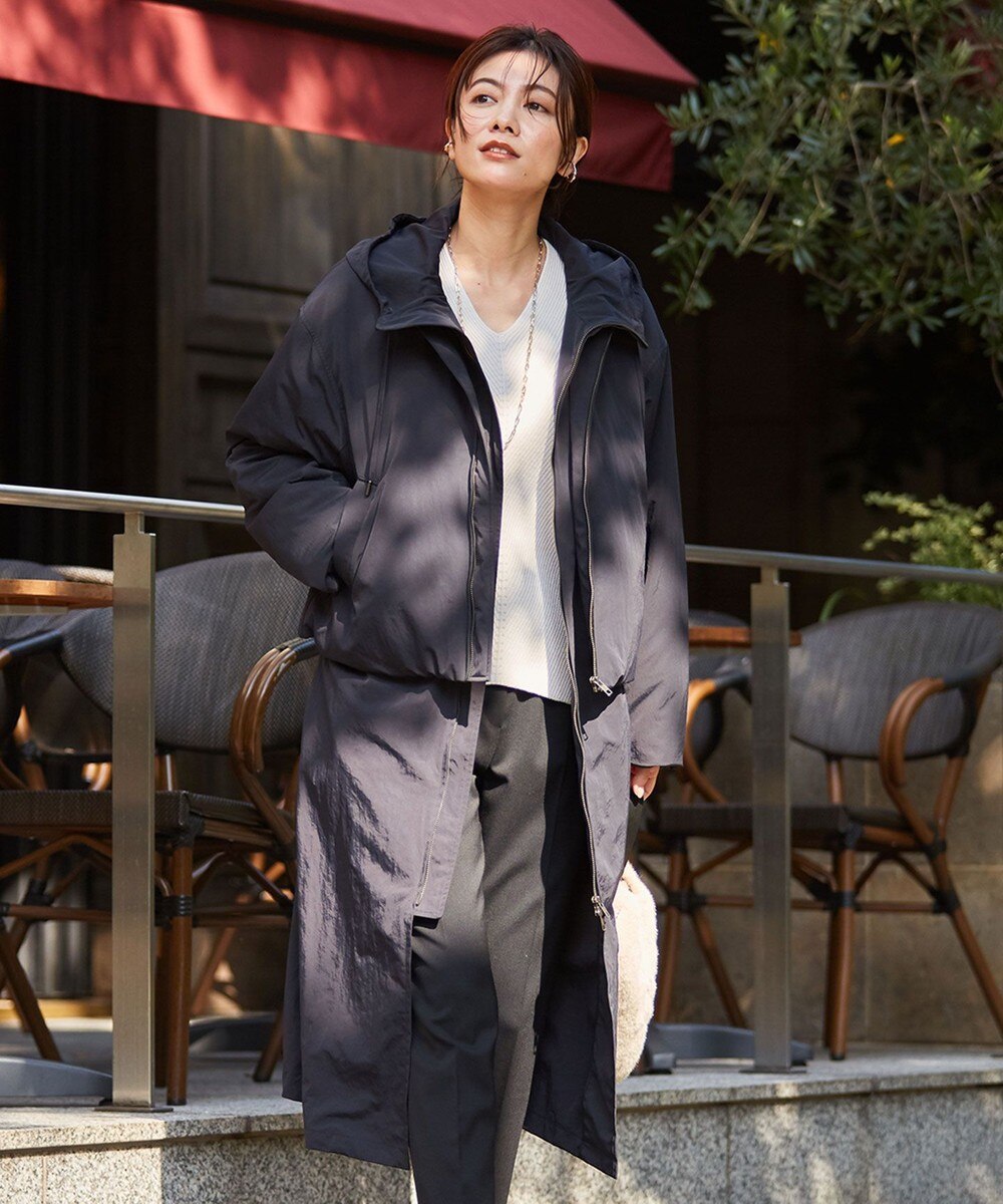 【オンワード】 ICB L>ジャケット/アウター 【3WAY仕様】モジュラーダウン ブラック 44 レディース 【送料無料】