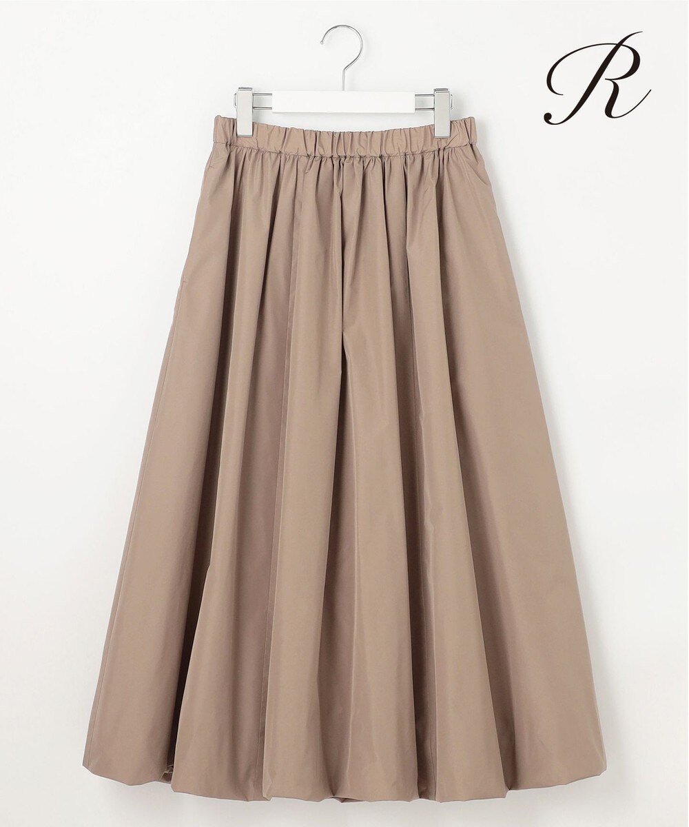 【オンワード】 23区 S（小さいサイズ）>スカート 【R(アール)】シルクタフタ ギャザースカート モカ 32 レディース