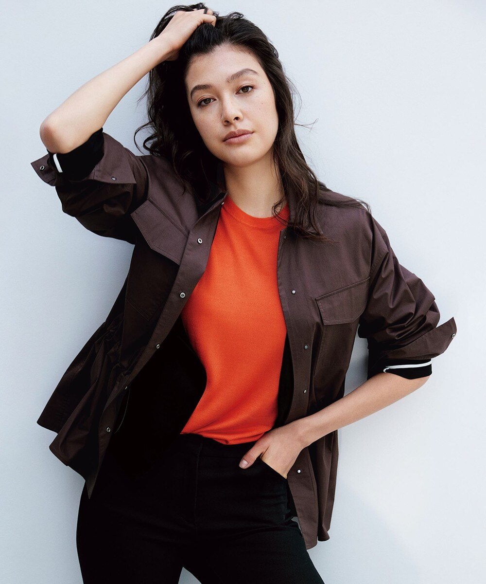 【オンワード】 ICB L>トップス 【マガジン掲載】Sundial ミリタリーシャツ(番号CH26) ライトベージュ 44 レディース 【送料無料】