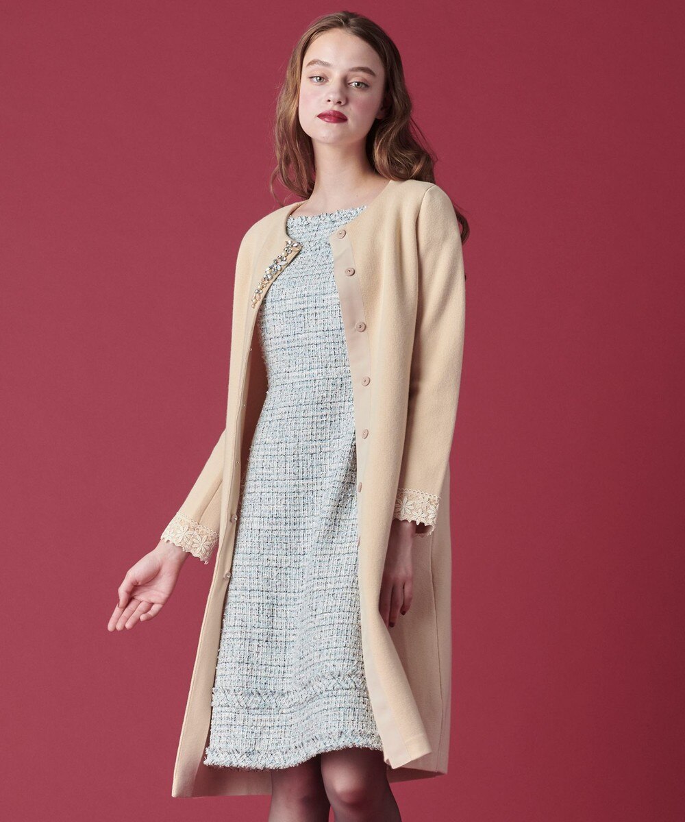 【オンワード】 TOCCA>ジャケット/アウター 【洗える!】ALVA KNITCOAT ニットコート ベージュ F レディース 【送料無料】