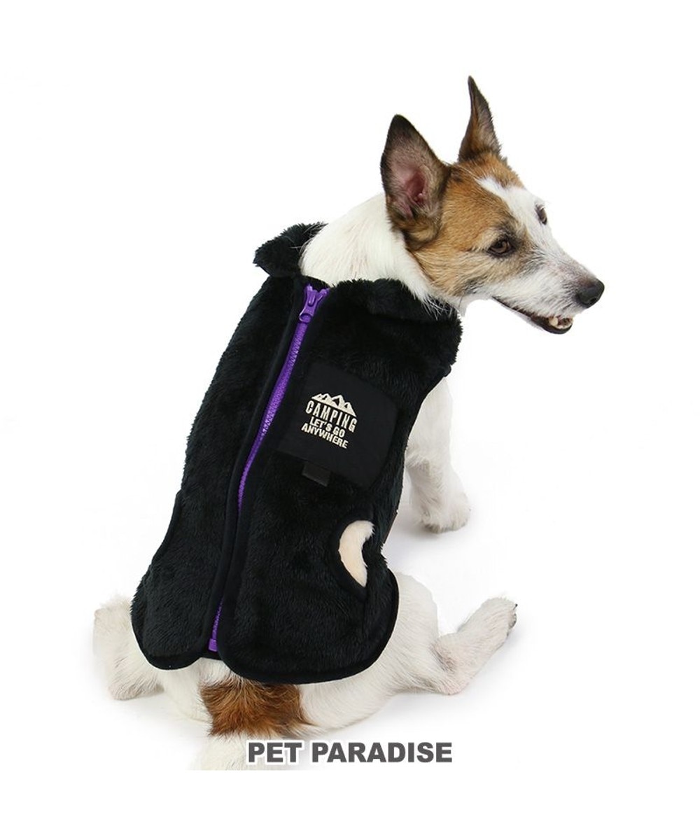 ＜オンワード＞PET PARADISE>ペットグッズ ペットパラダイス 刺繍 背開き ベスト 小型犬 黒 ＤＳＳ