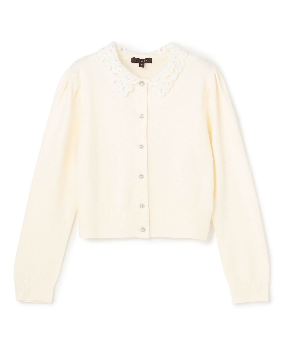 【オンワード】 TOCCA>トップス 【洗える】MOONLIT MUSE カーディガン アイボリー M レディース