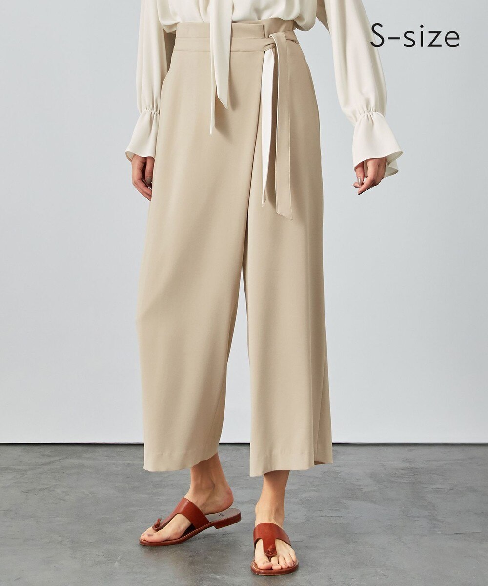 【オンワード】 BEIGE,>パンツ 【S-size】CINDY / ワイドパンツ Navy x White 32 レディース 【送料無料】