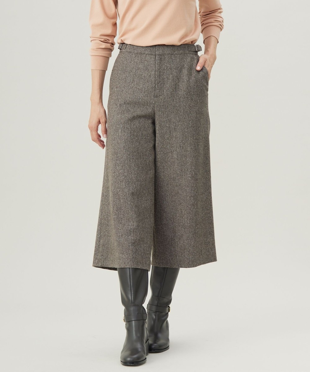 【オンワード】 J.PRESS LADIES S(小さいサイズ)>パンツ 【WEB限定カラーあり】ツイードツイル キュロット パンツ ブラウン P5 レディース 【オンワード】 J.PRESS LADIES S(小さいサイズ)>パンツ 【WEB限定カラーあり】ツイードツイル キュロット パンツ ブラウン P5 レディース