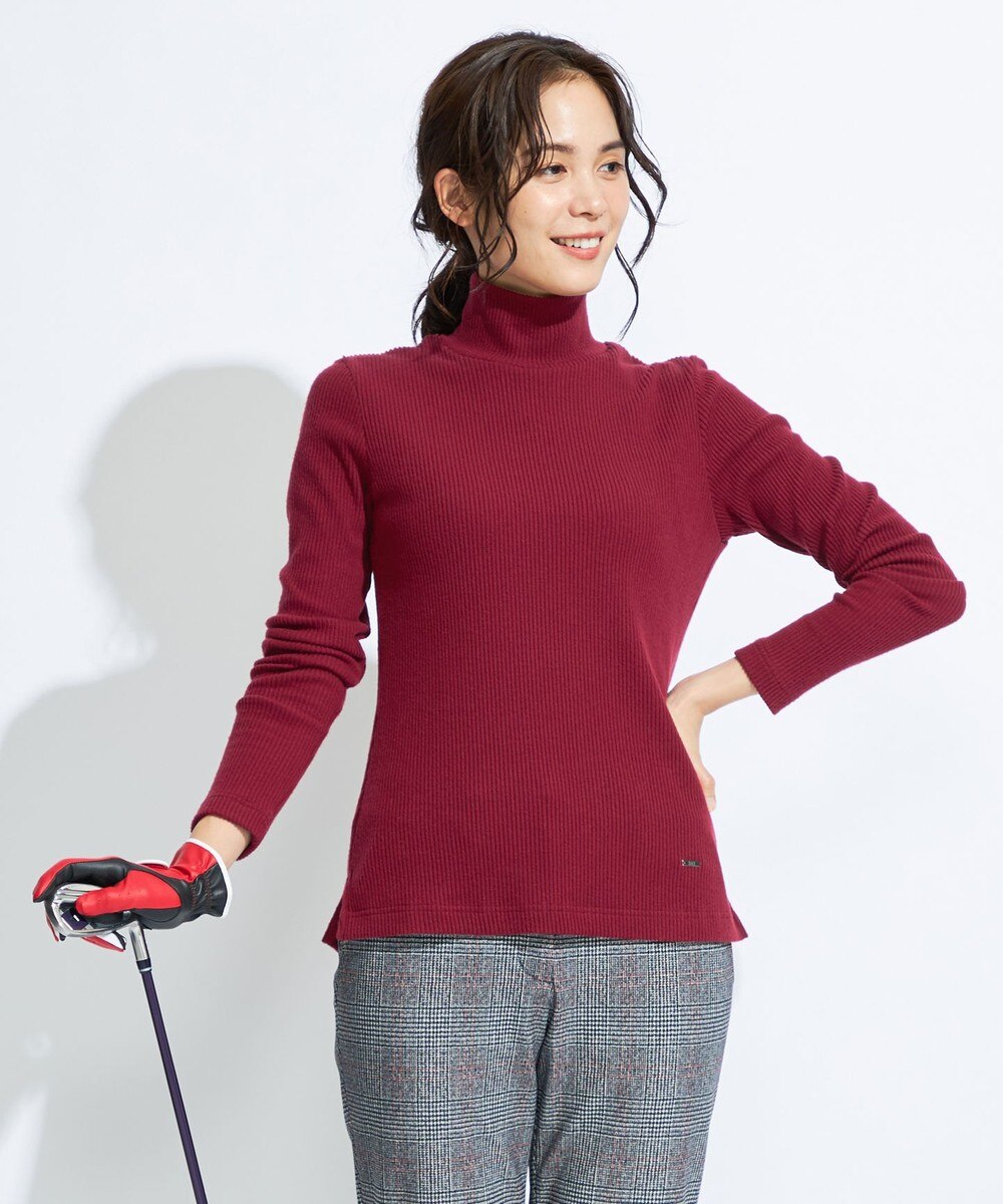 【オンワード】 DAKS GOLF>トップス 【WOMEN】ウォームリブジャージ カットソー ブラック LL レディース 【送料無料】