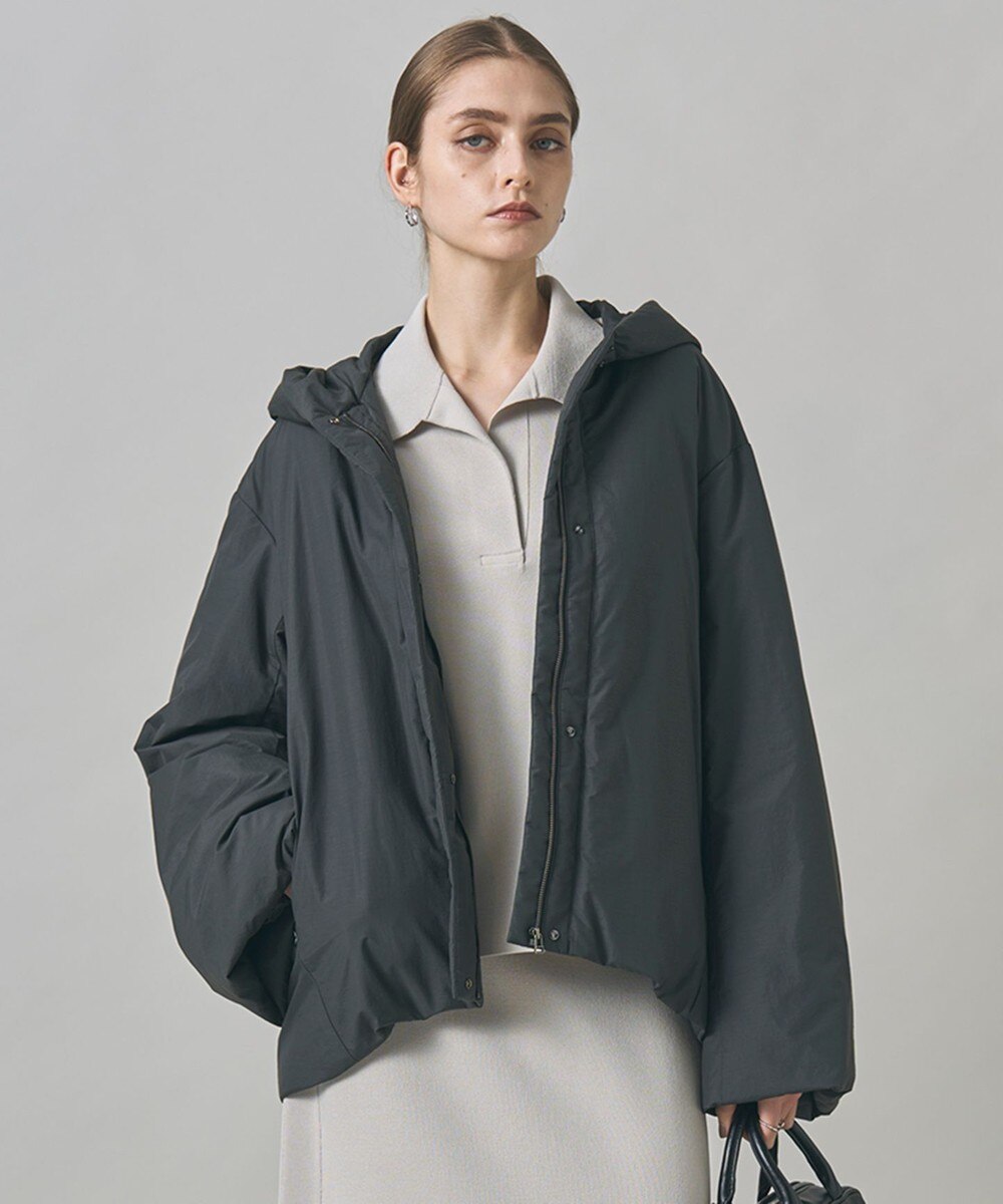 【オンワード】 ICB>ジャケット/アウター 【WEB限定カラーあり・撥水加工】ADSダウン フーデットミドル丈コート チャコールグレー 6 レディース