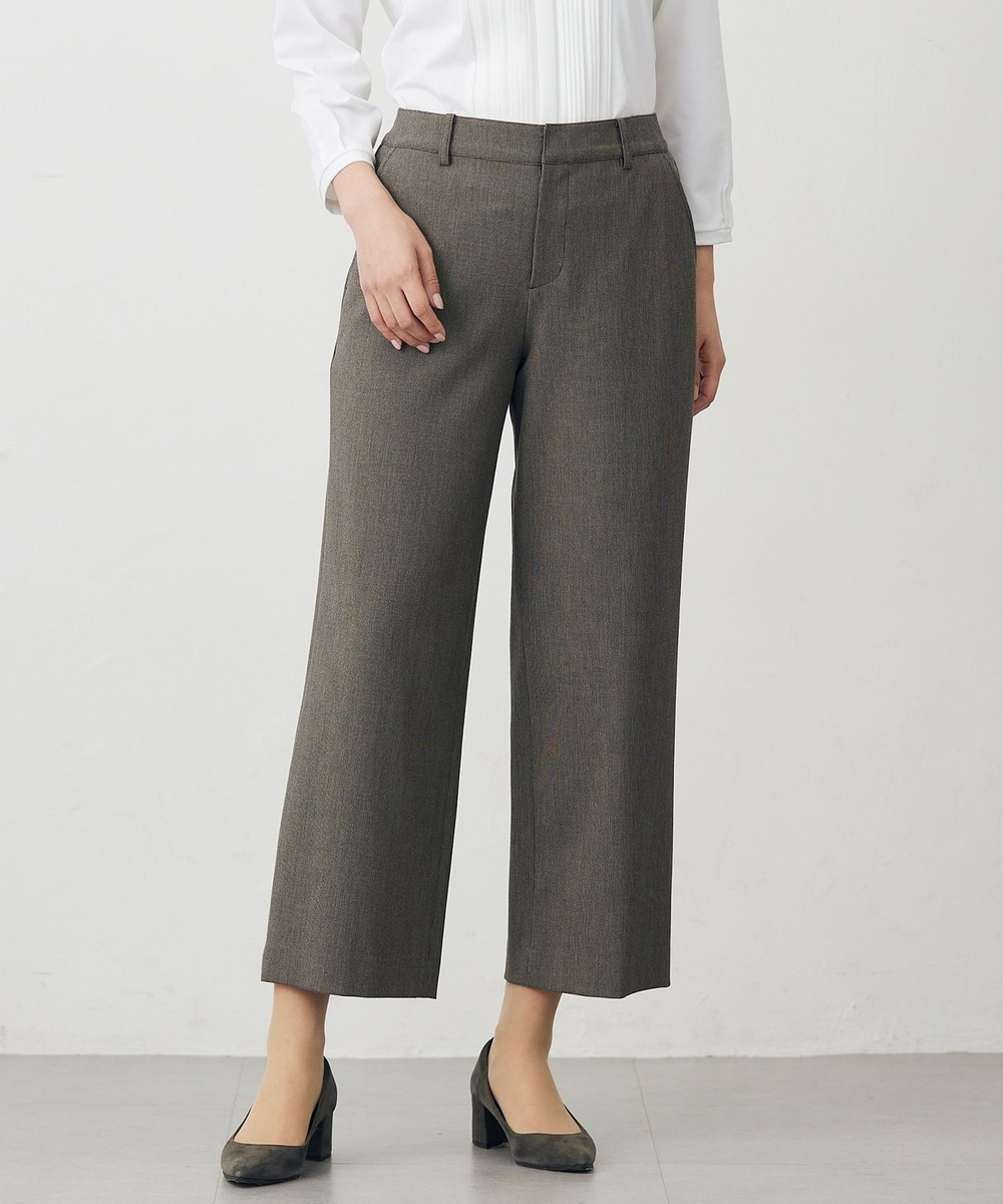 【オンワード】 J.PRESS LADIES L(大きいサイズ)>パンツ 【洗える】T/Rアルガンシルク ワイド パンツ ブラウン T17 レディース 【オンワード】 J.PRESS LADIES L(大きいサイズ)>パンツ 【洗える】T/Rアルガンシルク ワイド パンツ ブラウン T17 レディース