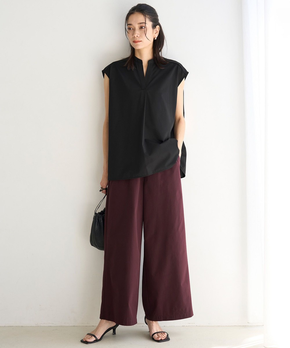 【接触冷感/UVケア/撥水】FINE MOVE ワイドパンツ