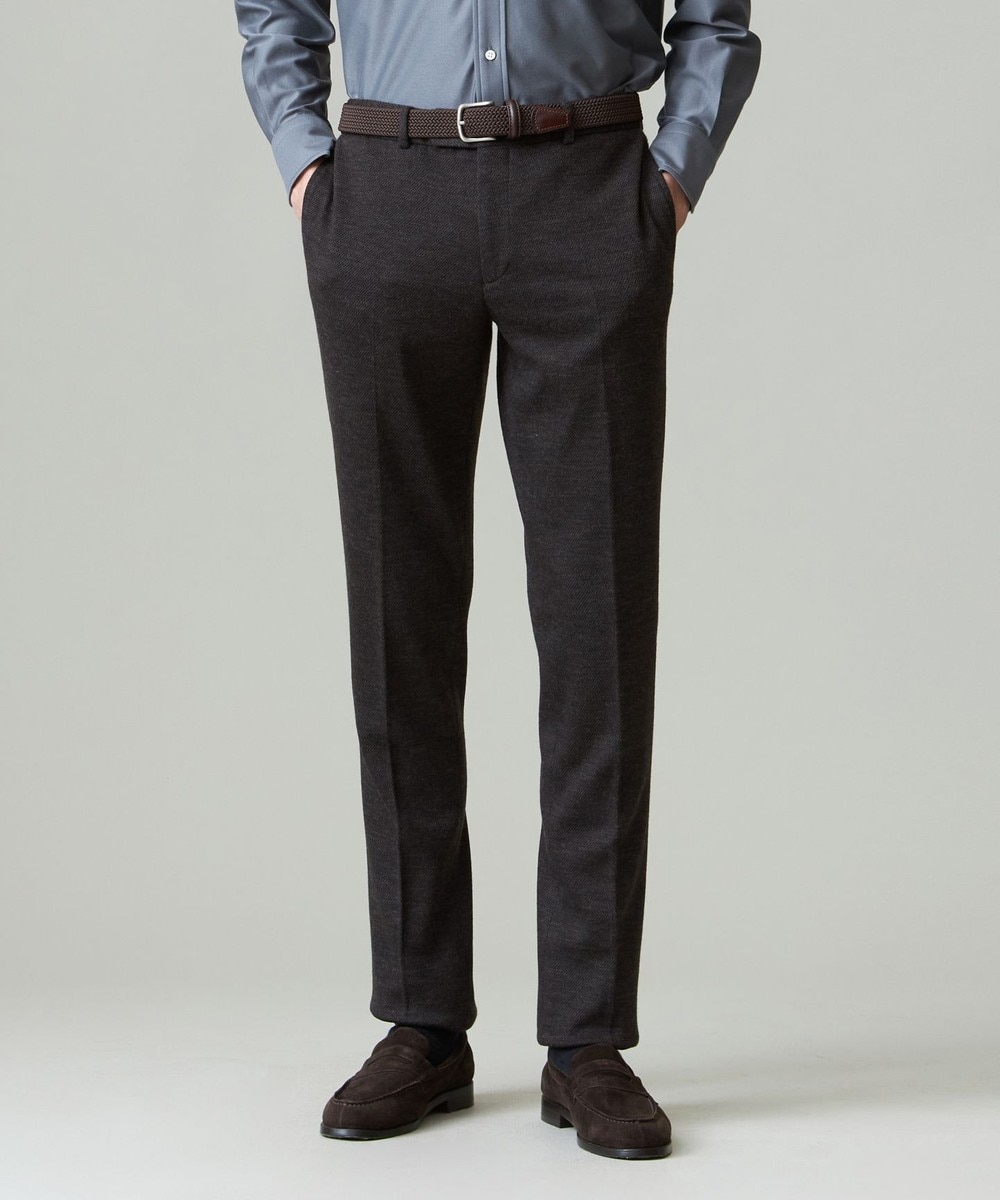 【オンワード】 J.PRESS MEN>パンツ 【セットアップ対応】SOFAニット ハイグレードジャージ スラックス ダークブラウン 82 メンズ 【オンワード】 J.PRESS MEN>パンツ 【セットアップ対応】SOFAニット ハイグレードジャージ スラックス ダークブラウン 82 メンズ