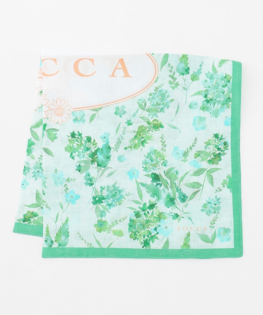 【オンワード】 TOCCA>財布/小物 EARTH GREEN HANDKERCHIEF ハンカチ グリーン F レディース