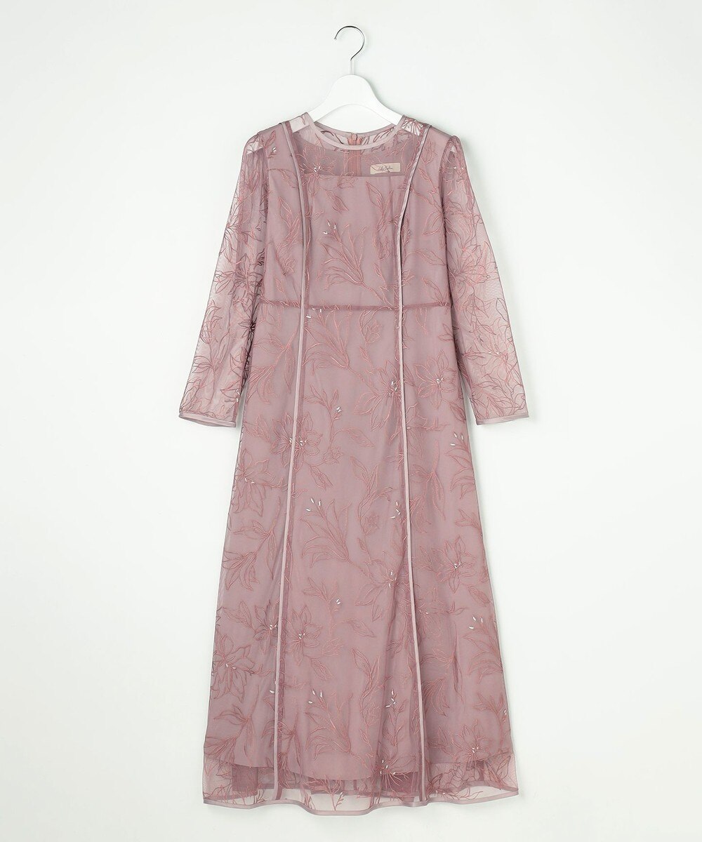 【オンワード】 ANY SIS>ワンピース 【Lily Calin】グレースフラワー ドレス ピンク S レディース