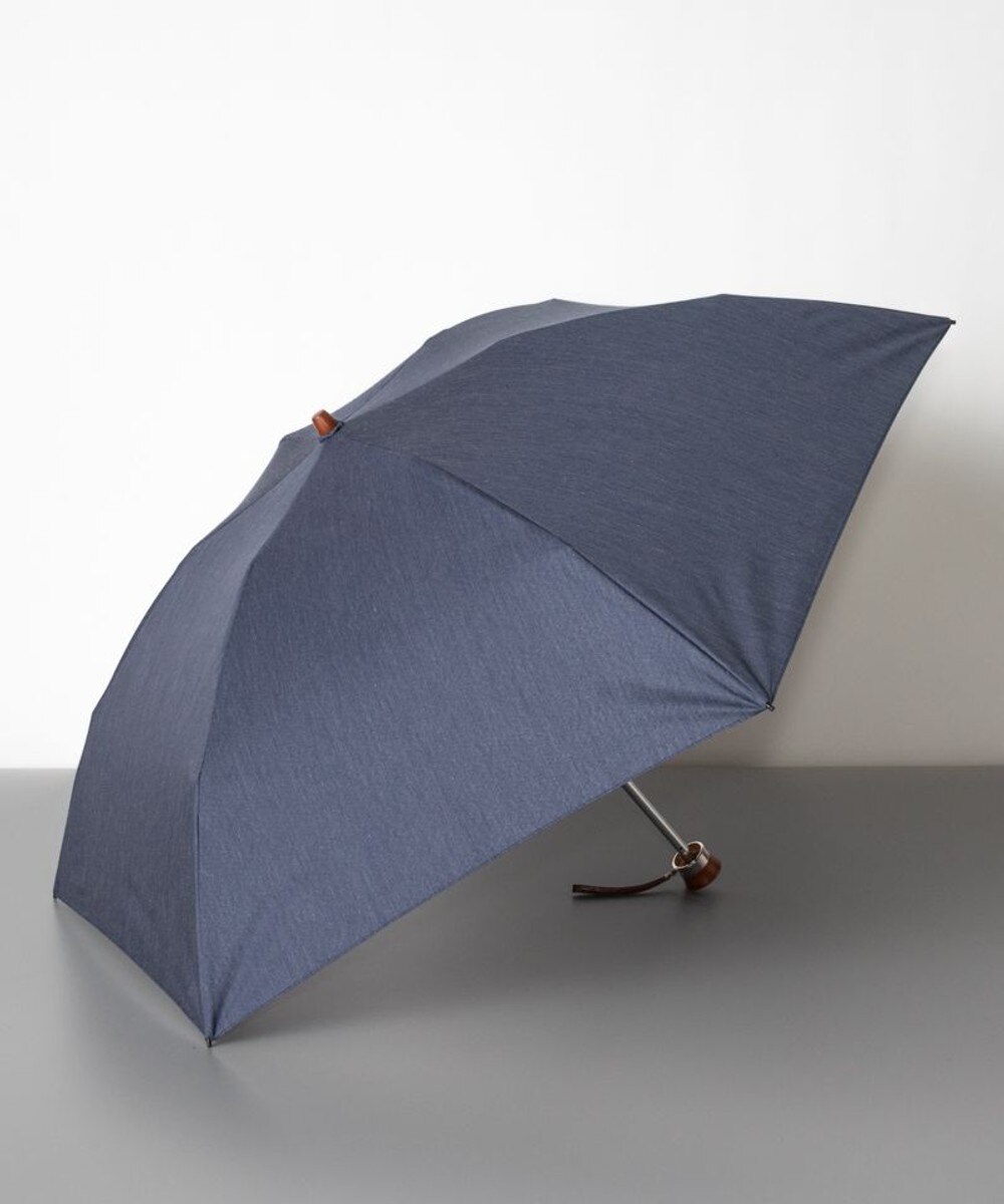 AURORA>ファッション雑貨 オーロラ 晴雨兼用折りたたみ傘（無地） ネイビー FREE レディース 【送料無料】
