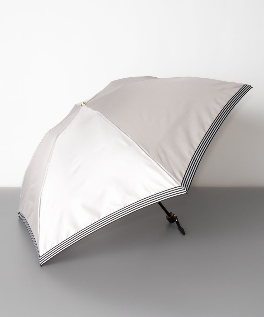 50%OFF！AURORA>ファッション雑貨 Beaurance（ビューランス）グログランリボン雨傘（折り畳みミニ傘） シルバーグレー FREE レディース 【送料無料】