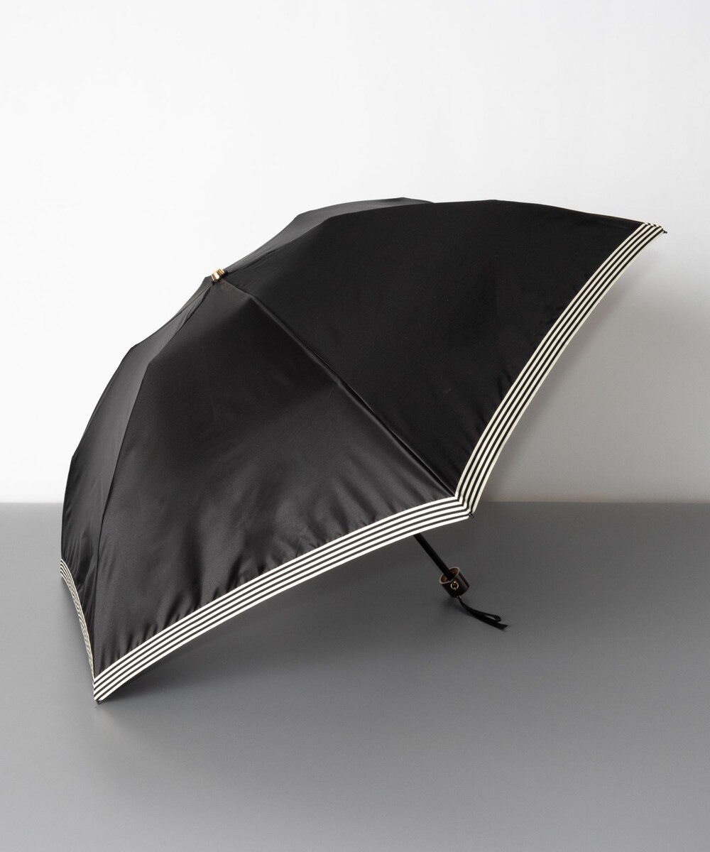 50%OFF！AURORA>ファッション雑貨 Beaurance（ビューランス）グログランリボン雨傘（折り畳みミニ傘） ブラック FREE レディース 【送料無料】
