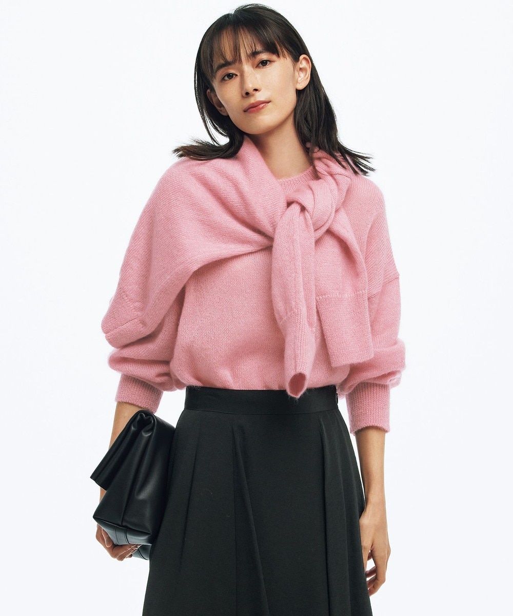 【オンワード】 23区 L>トップス ファインモヘヤ クルーネック プルオーバー(番号2J33) ライトグレー 46 レディース 【送料無料】