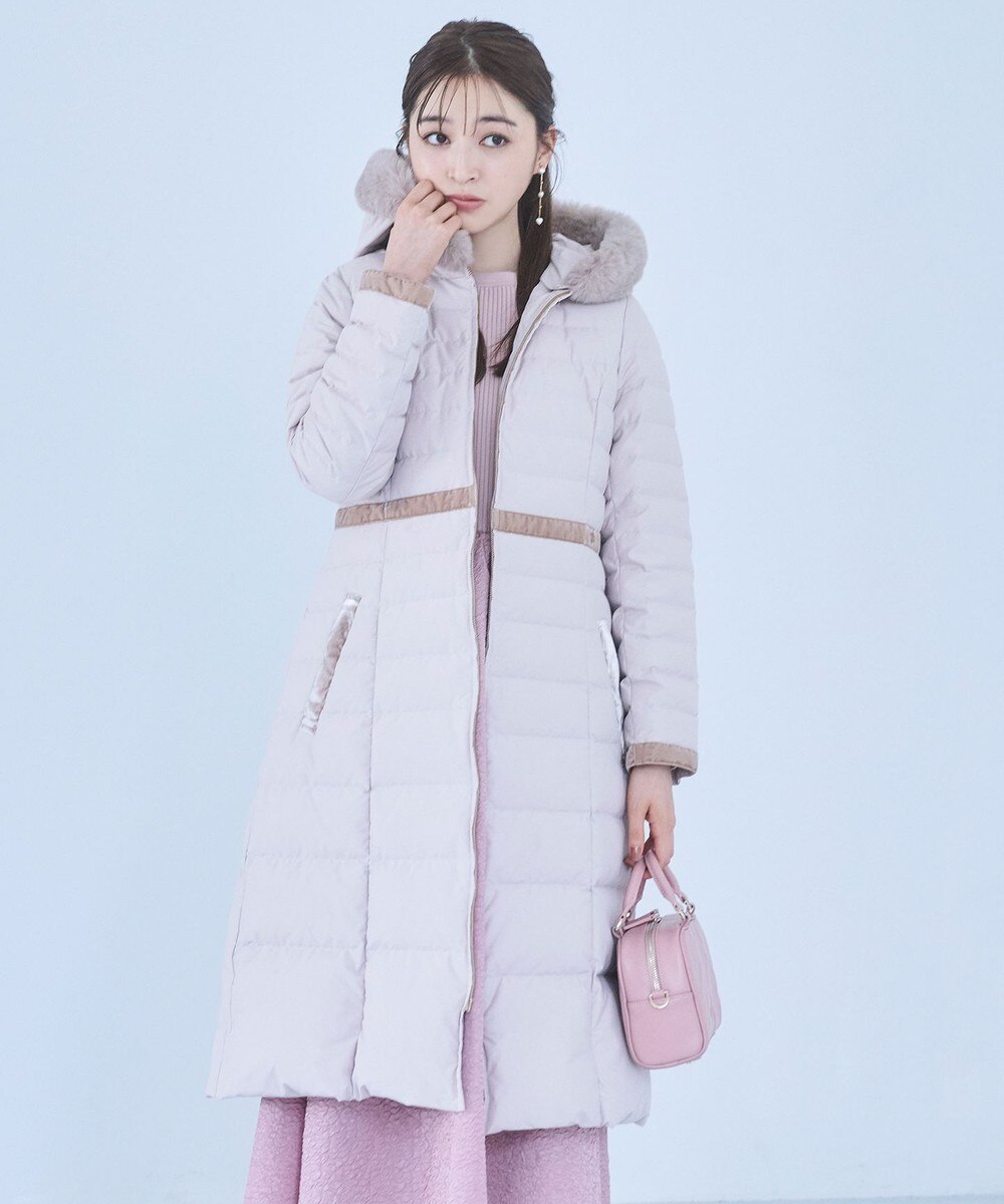 【オンワード】 TOCCA>ジャケット/アウター 【洗える・消臭】HEART SHOT ロングダウンコート ベージュ 4 レディース