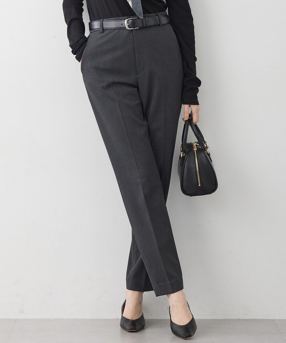 【オンワード】 23区>パンツ 【先行予約/洗える】ウォームストレッチ テーパード パンツ グレー 36 レディース