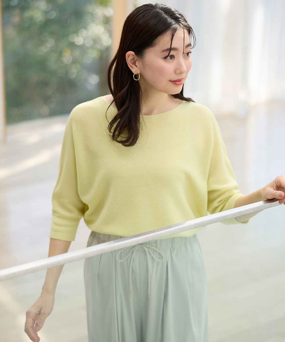 【オンワード】 ANY>トップス 【洗濯機可/アンチピリング/UVケア】アクリルガーターニット イエロー F レディース 【オンワード】 ANY>トップス 【洗濯機可/アンチピリング/UVケア】アクリルガーターニット イエロー F レディース