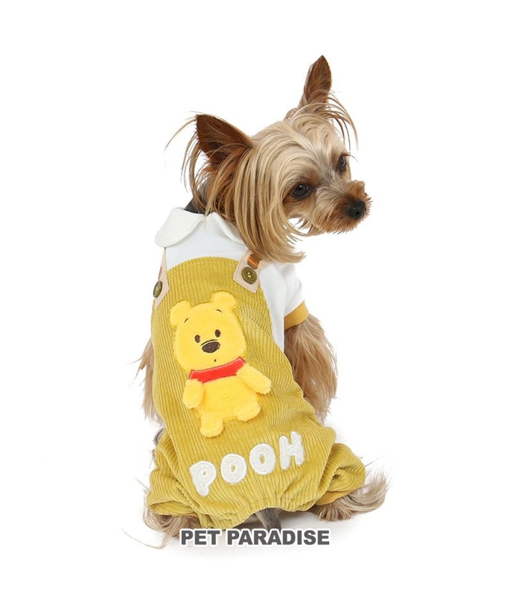 PET PARADISE>ペットグッズ ディズニー くまのプーさん フレンズ柄 ロンパース【小型犬】 黄 ＳＳ