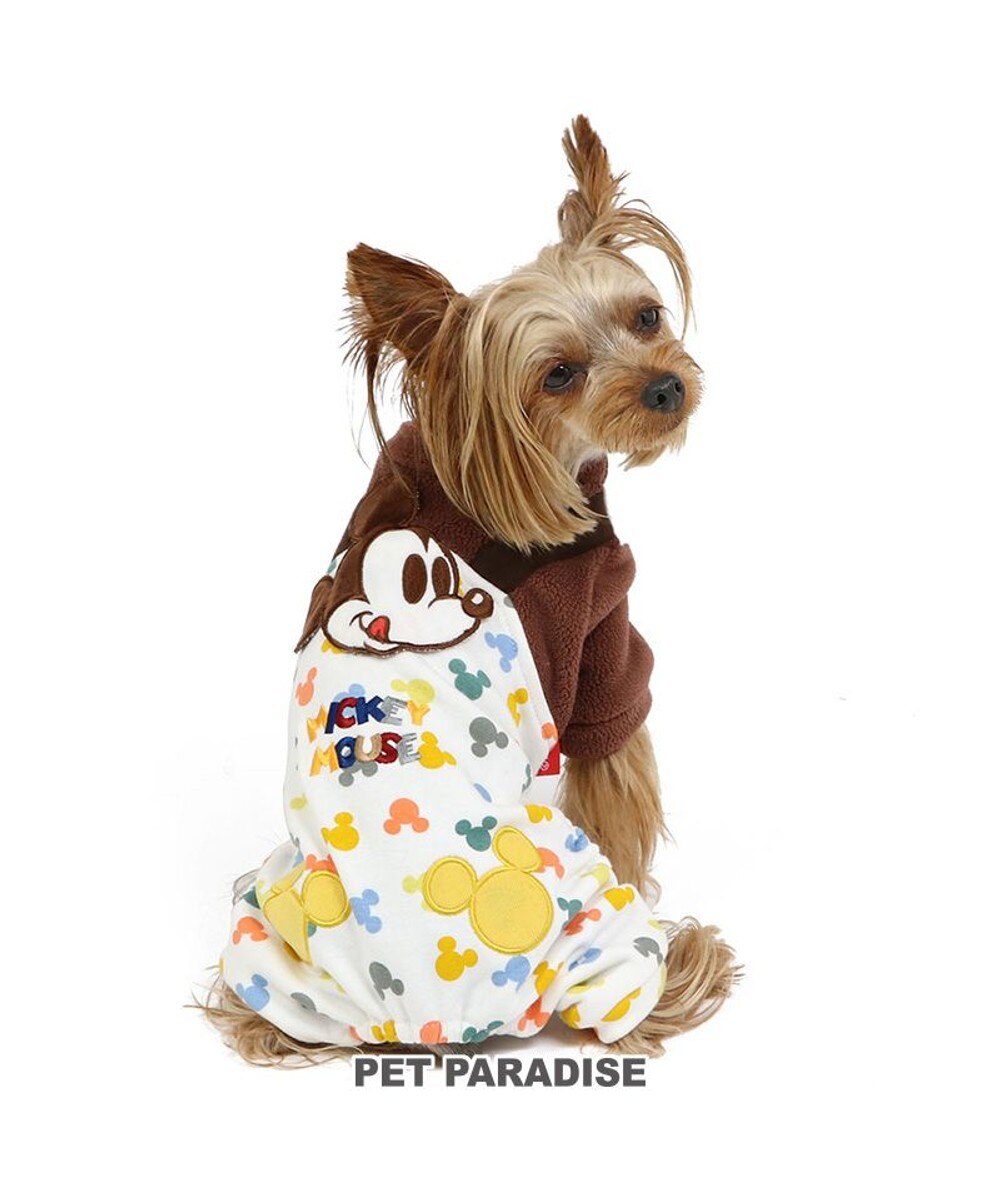 ＜オンワード＞PET PARADISE>ペットグッズ ディズニー ミッキーマウス カラフルロンパース 小型犬 茶 ＤＳＳ