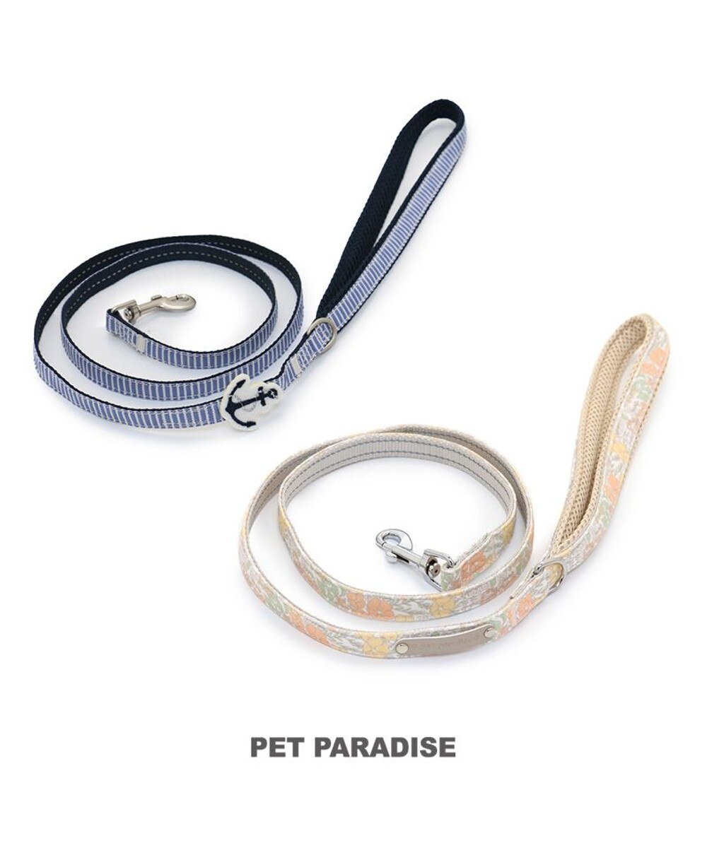 PET PARADISE>ペットグッズ 犬 リード 【４Ｓ~３Ｓ】 小花柄 マリン 小花柄 ３Ｓ
