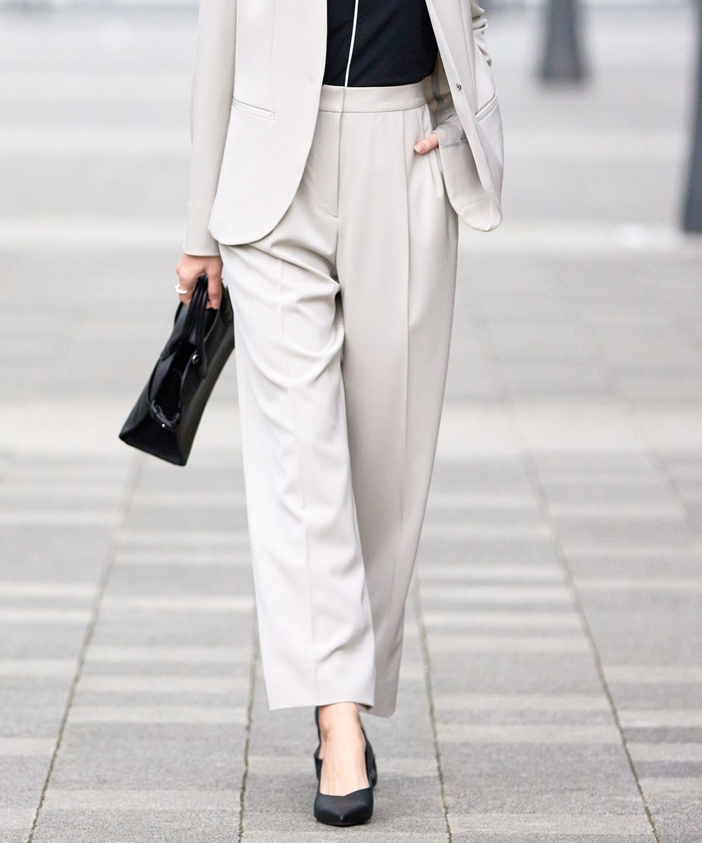 【オンワード】 ICB L(大きいサイズ)>パンツ 【新色追加・防シワ・速乾・洗える】Fied ワイドパンツ グレージュ 44 レディース 【オンワード】 ICB L(大きいサイズ)>パンツ 【新色追加・防シワ・速乾・洗える】Fied ワイドパンツ グレージュ 44 レディース