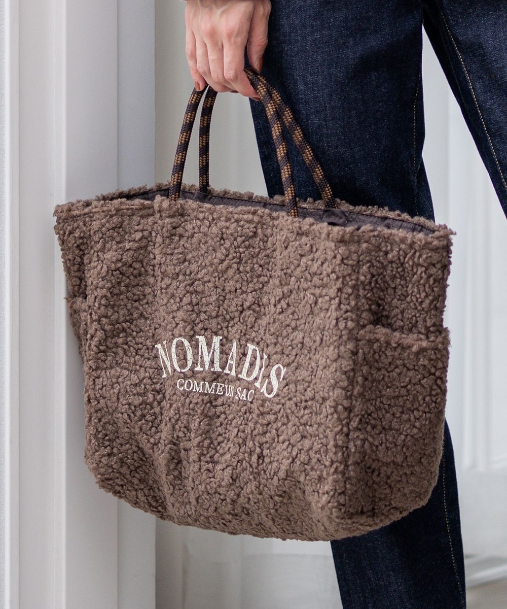 【オンワード】 23区>バッグ 【新色追加/23区別注カラー】NOMADIS SAC2 W ボア トートバッグ ダークブラウン F レディース 【オンワード】 23区>バッグ 【新色追加/23区別注カラー】NOMADIS SAC2 W ボア トートバッグ ダークブラウン F レディース