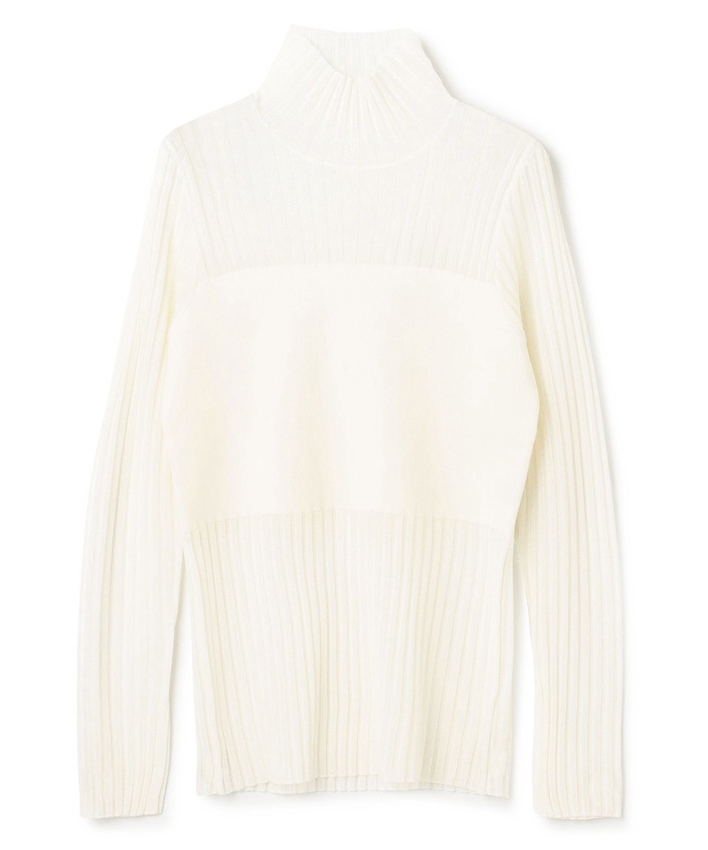 【オンワード】 uncrave>トップス 【手洗い可】シアーニット コンビトップス オフ 1 レディース 【オンワード】 uncrave>トップス 【手洗い可】シアーニット コンビトップス オフ 1 レディース