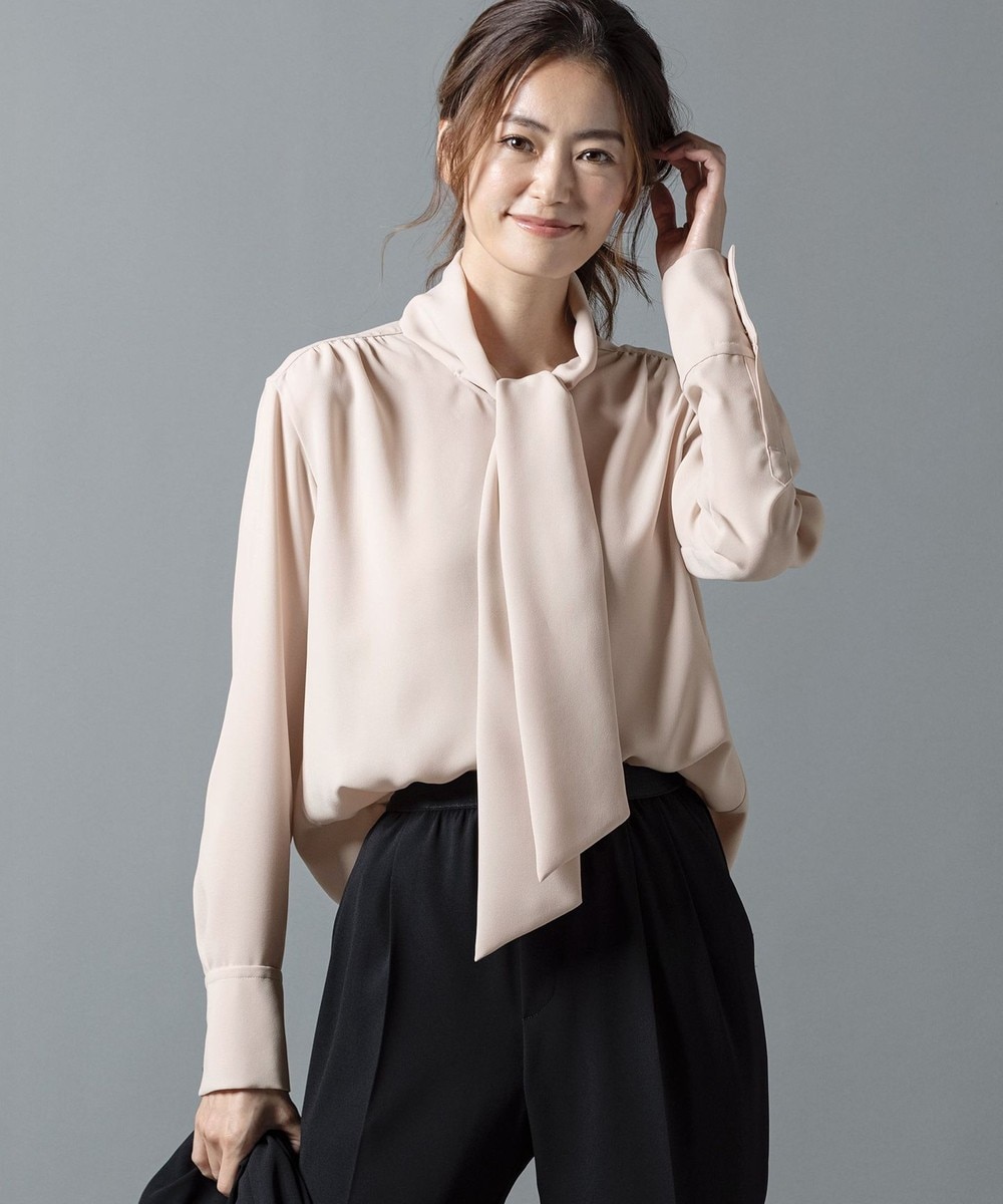 【オンワード】 BEIGE,>トップス STOW / ボウタイブラウス Taupe 0 レディース 【送料無料】