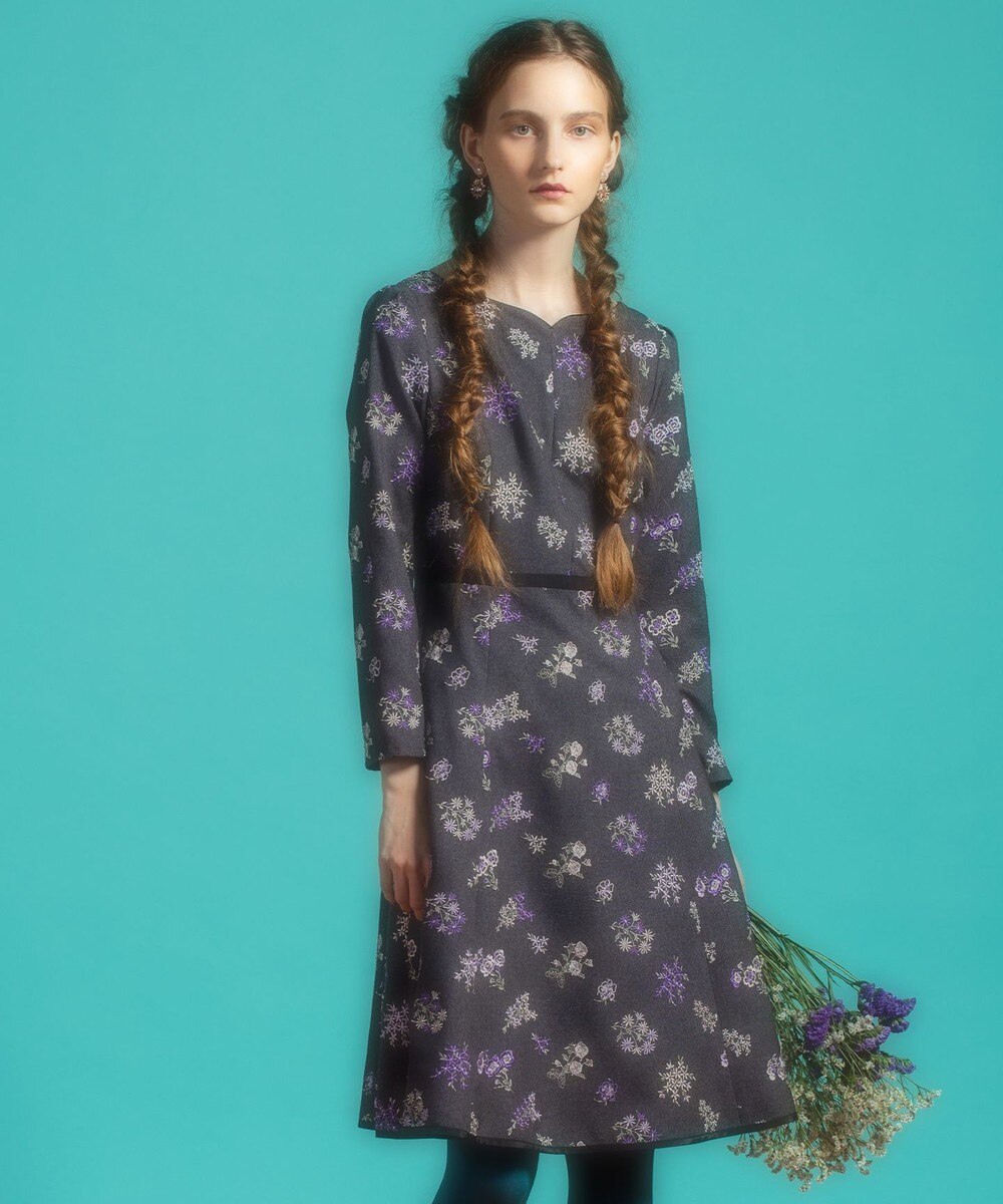 【オンワード】 TOCCA>ワンピース 【洗える!】PICCOLA ドレス ネイビー 0 レディース 【送料無料】