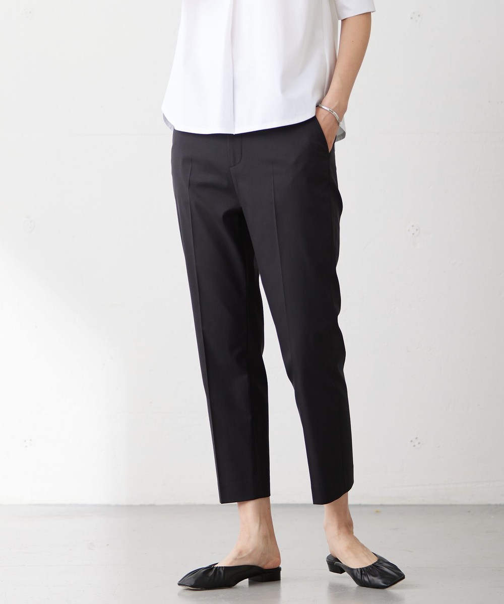 【オンワード】 J.PRESS LADIES L(大きいサイズ)>パンツ 【WEB限定カラーあり・セットアップ対応・洗える・撥水・防汚】コットンFITTYシャーク テーパード パンツ ブラック T17 レディース 【オンワード】 J.PRESS LADIES L(大きいサイズ)>パンツ 【WEB限定カラーあり・セットアップ対応・洗える・撥水・防汚】コットンFITTYシャーク テーパード パンツ ブラック T17 レディース