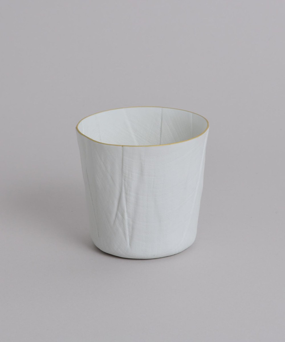 【オンワード】 ceramic mimic fabric>食器/キッチン ロックグラス ゴールド ゴールド F