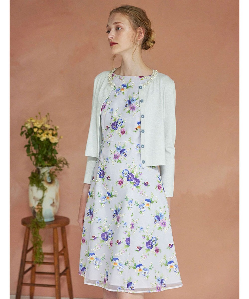 【オンワード】 TOCCA>ワンピース 【洗える】WINTER PANSY ドレス ラベンダー 0 レディース 【オンワード】 TOCCA>ワンピース 【洗える】WINTER PANSY ドレス ラベンダー 0 レディース